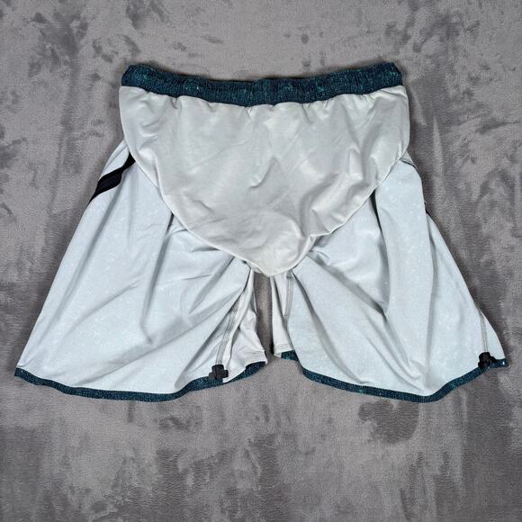 Lululemon Men’s Matrix Pace Breaker Shorts Lined Teal Black Size L - Picture 6 of 7